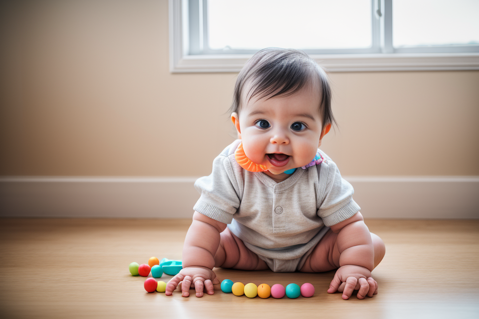 What is the appropriate age for babies to start using teething toys?