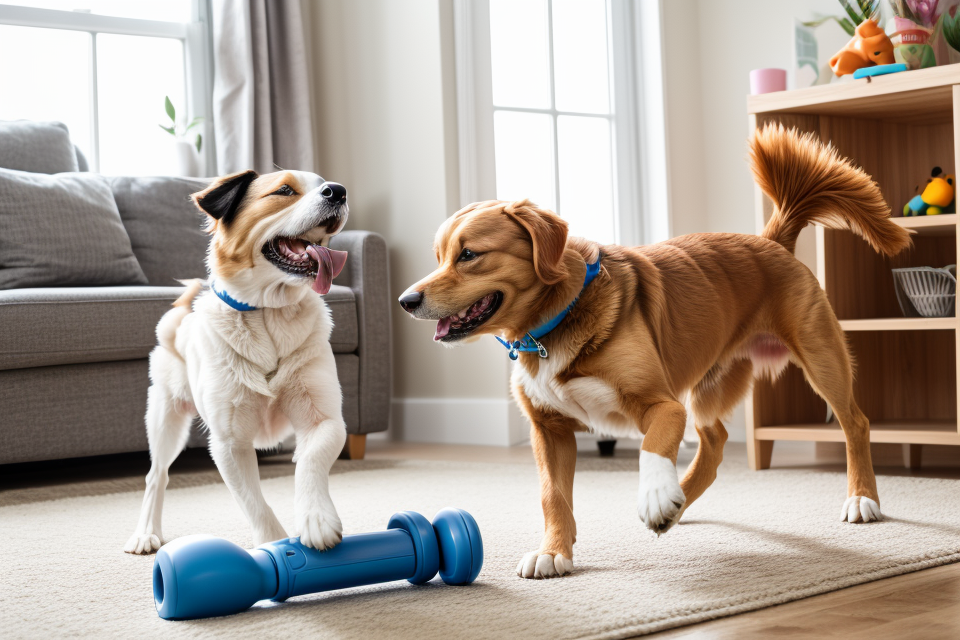 Is mental stimulation for dogs possible with squeaky toys?